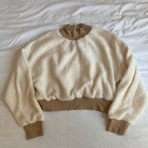 Fabletics Sherpa Cropped Pullover